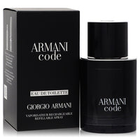 Armani Code Refillable Eau de Toilette Spray for Men by Giorgio Armani 3.4 oz/100 ml