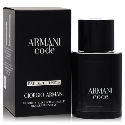 Armani Code Refillable Eau de Toilette Spray for Men by Giorgio Armani 3.4 oz/100 ml