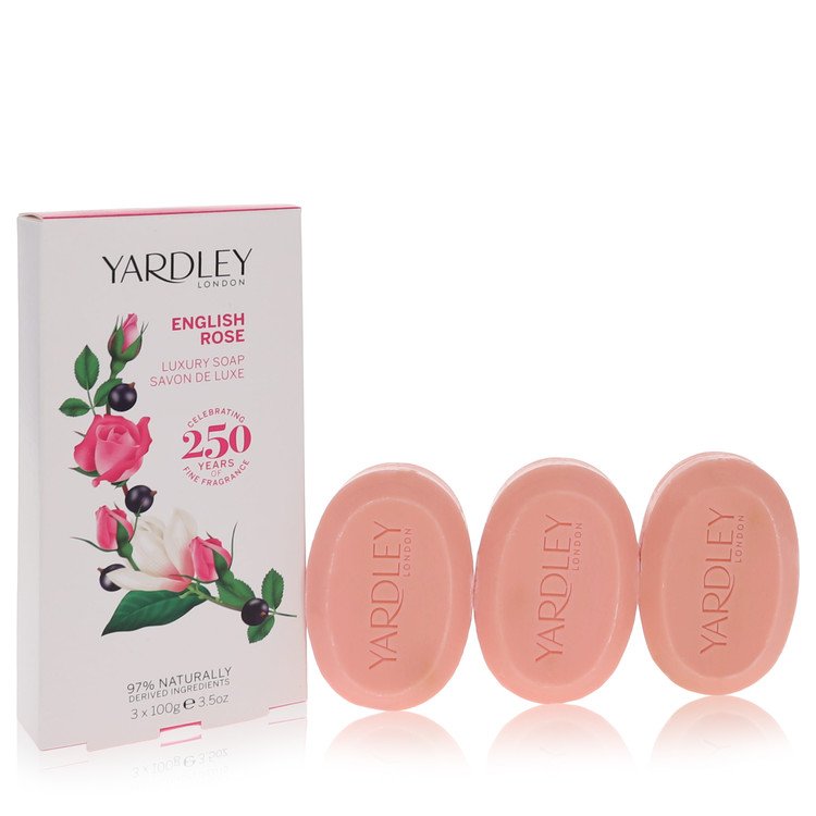 English Rose Yardley by Yardley London Luxury Soap 3 x 3.5 oz (99 g) for Women
