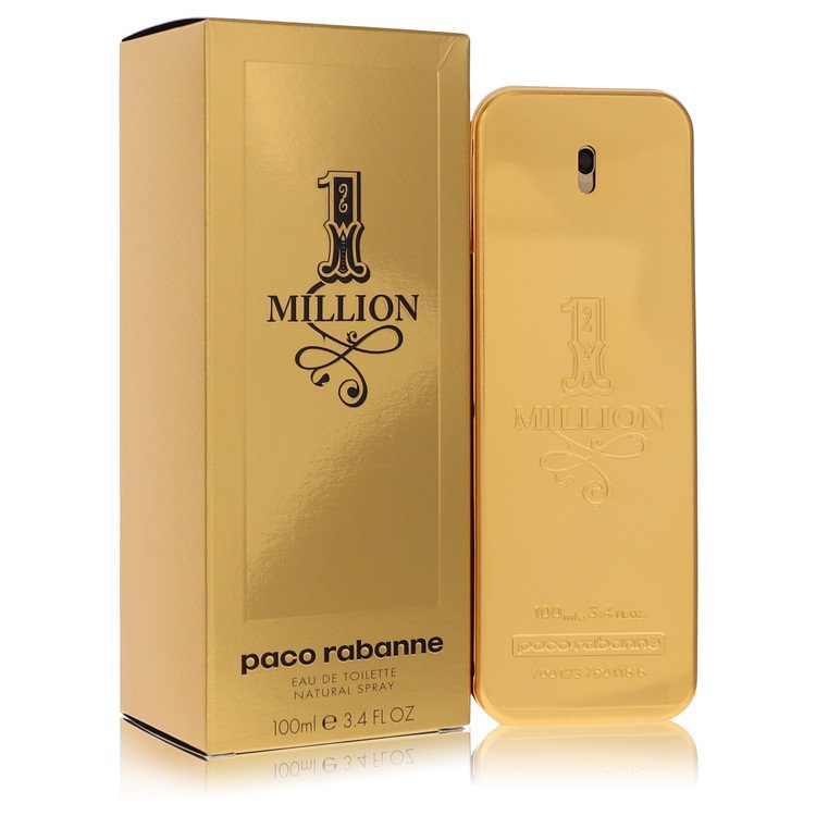 Paco Rabanne 1 Million Eau de Toilette Spray for Men, 3.4 oz/100 ml