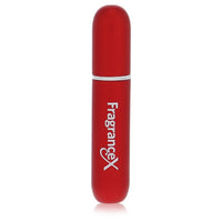 FragranceX Mini Travel Perfume Bottle with Cap, Refillable Spray, Maroon, 0.135 oz/4 ml for Women