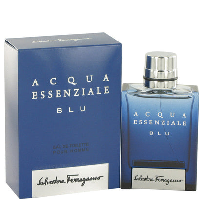 Salvatore Ferragamo Acqua Essenziale Blu Eau De Toilette Spray for Men 3.4 oz/100 ml