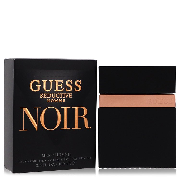 Guess Seductive Homme Noir Eau De Toilette Spray 3.4 oz / 100 ml for Men