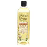 Dr Teal's Moisturizing Bath & Body Oil with Nourishing Coconut, Jojoba, Almond Oils & Cocoa Butter, 8.8 oz/260 ml
