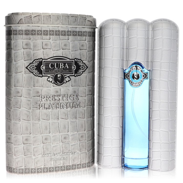 Cuba Prestige Platinum by Fragluxe Eau de Toilette Spray for Men 3.4 oz / 100 ml