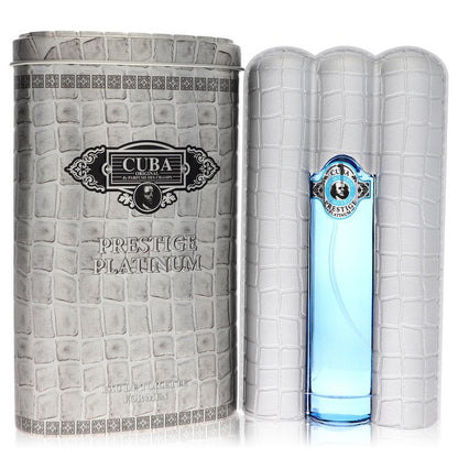 Cuba Prestige Platinum by Fragluxe Eau de Toilette Spray for Men 3.4 oz / 100 ml