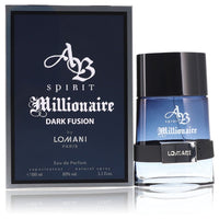 Lomani Spirit Millionaire Dark Fusion Eau De Parfum Spray for Men 3.3 oz (100 ml)