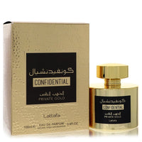 Lattafa Confidential Private Gold Eau De Parfum Spray 3.4 oz (100 ml) Unisex