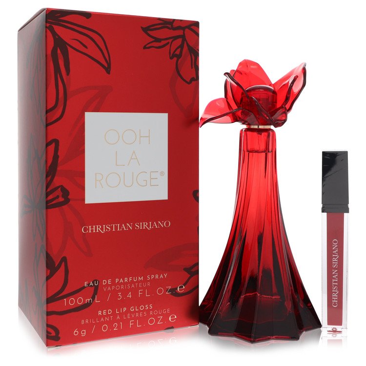 Christian Siriano Ooh La Rouge Eau De Parfum Spray 1.7oz/50ml with Red Lip Gloss