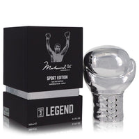 Black round fragrance bottle with gold label and sporty design for men by The Fragrance Avenue