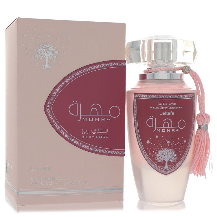 Lattafa Mohra Silky Rose Eau De Parfum Spray 3.4 oz (100 ml) for Women