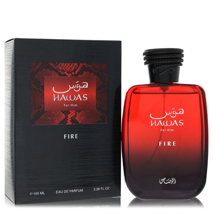 Rasasi Hawas Fire Eau de Parfum Spray for Men, 3.3 oz / 100 ml