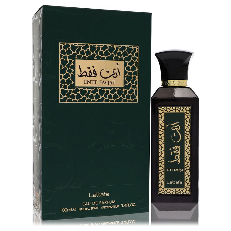 Lattafa Ente Faqat Unisex Eau De Parfum Spray 3.4 oz / 100 ml for Men