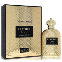 Anfar Eau De Parfum Spray Leather Oud Gold Edition 3.4 oz / 100 ml for Men