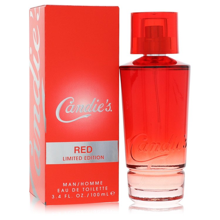 Candies Red Eau de Toilette Spray for Men, Limited Edition, 3.4 oz (100 ml)