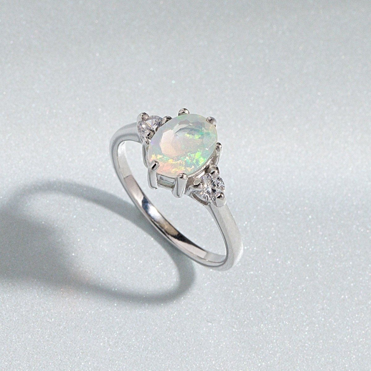 Opal Ring in Sterling Silver - SJR London Timepiece