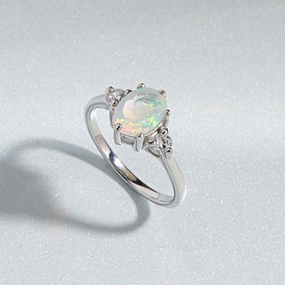 Opal Ring in Sterling Silver - SJR London Timepiece