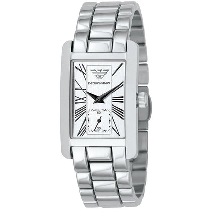 Emporio Armani AR0146 Classic Women's Silver Watch - SJR London Timepiece