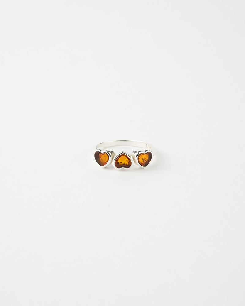 Bague triple cœur