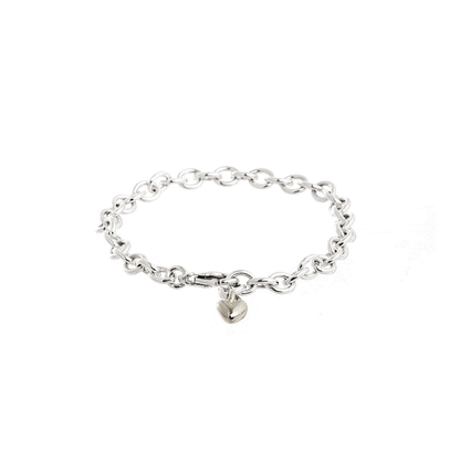 Mini Lifetime Silver Heart Charm Bracelet