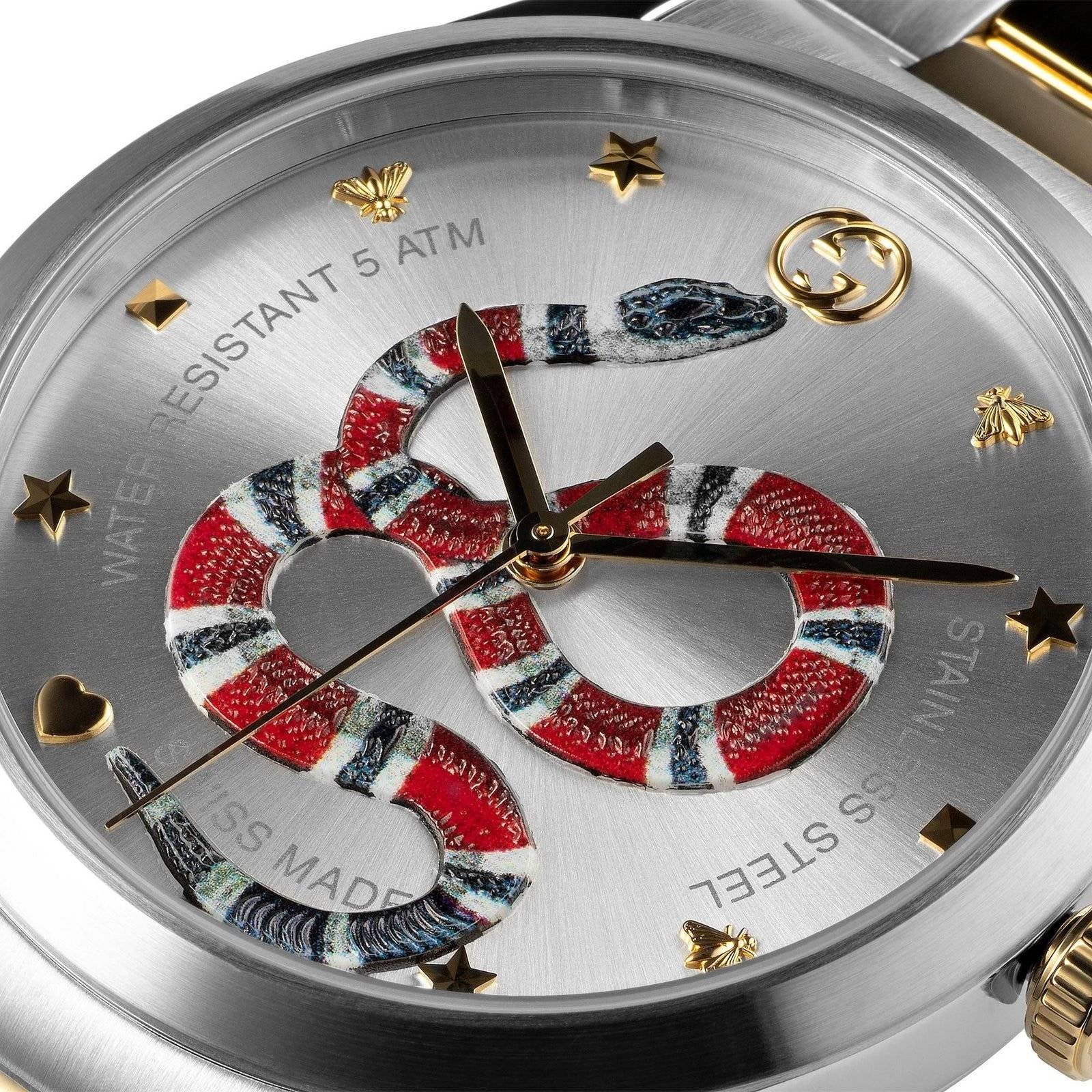 Gucci watch G-Timeless 38MM Mens Snake Motif mod. YA1264075 - SJR London Timepiece