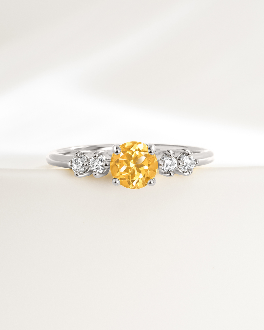 Coffret cadeau de bijoux de tous les jours en argent sterling avec citrine