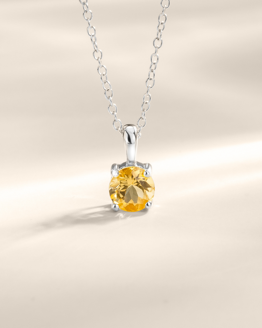 Coffret cadeau de bijoux de tous les jours en argent sterling avec citrine