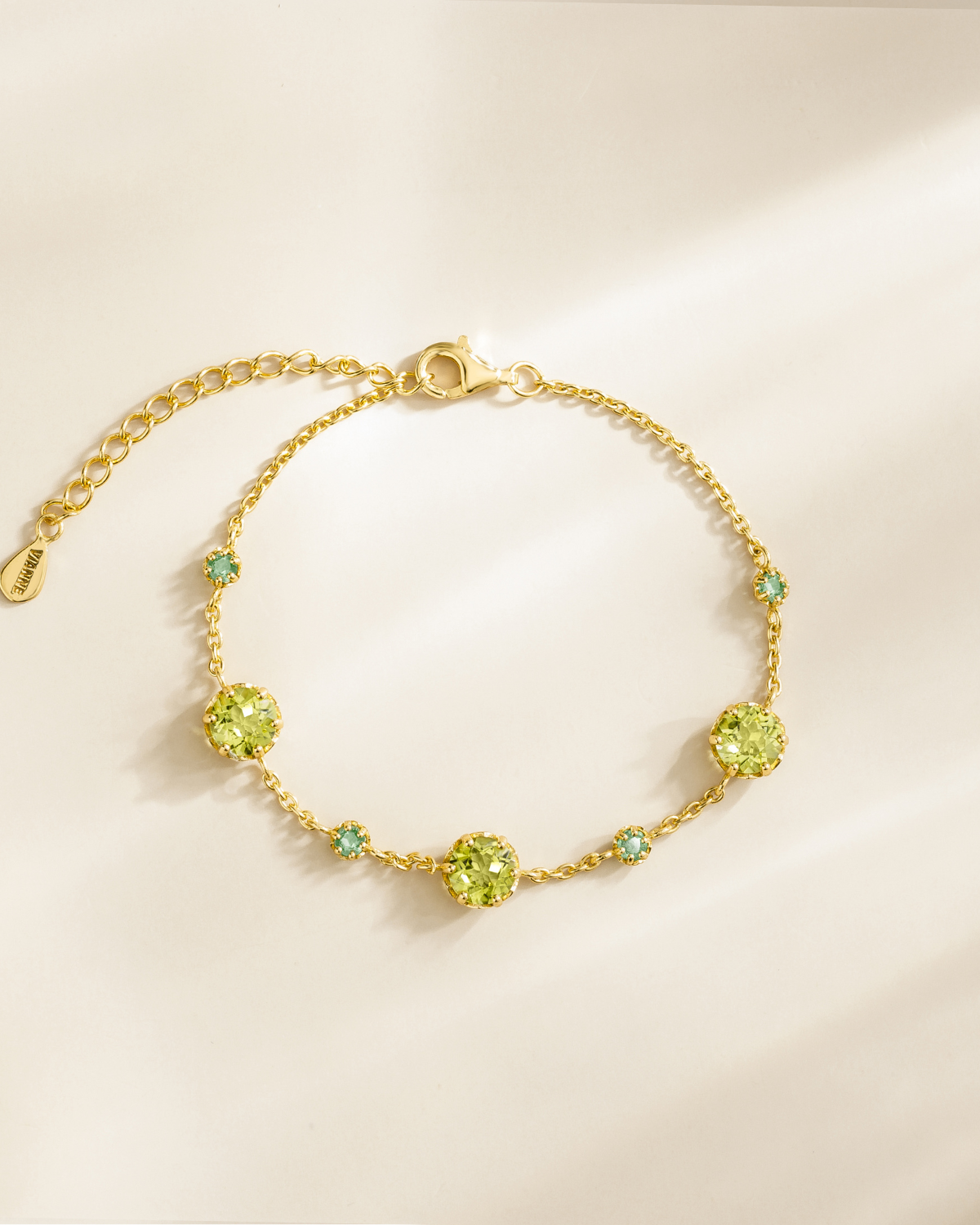 Emerald & Peridot Jewellery Set in 18k Gold Vermeil - SJR London Timepiece