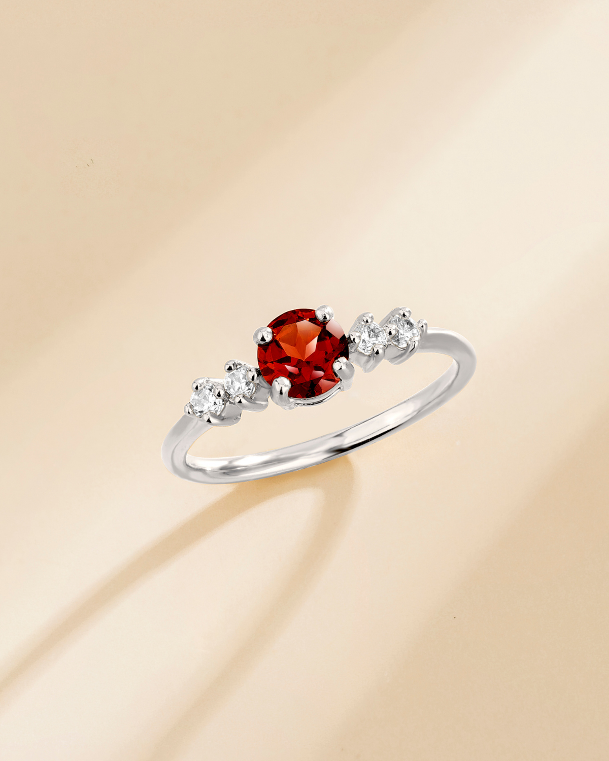 Garnet Everyday Jewellery Gift Set in Sterling Silver - SJR London Timepiece