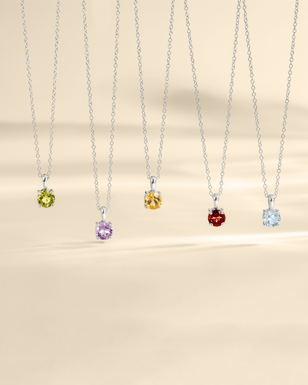 Pendentif solitaire améthyste lavande en argent sterling