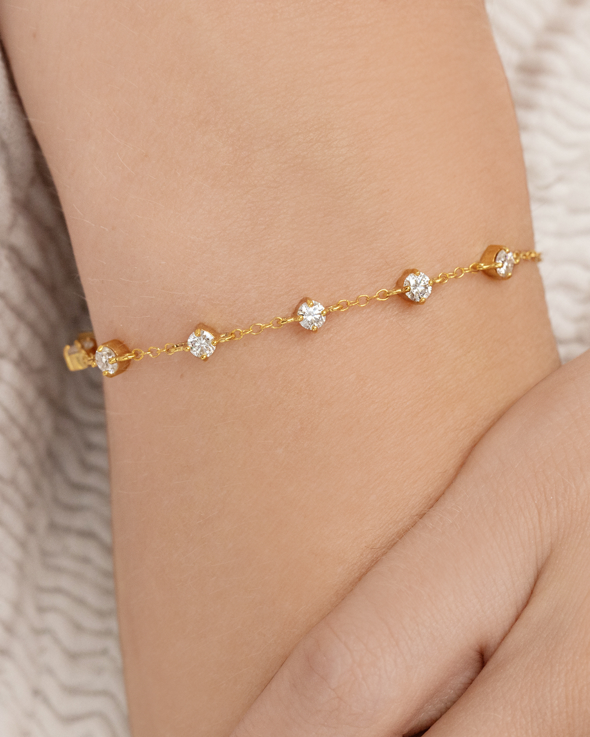 Pearl & Moissanite Bridal Jewellery Set in 18k Gold Vermeil - SJR London Timepiece