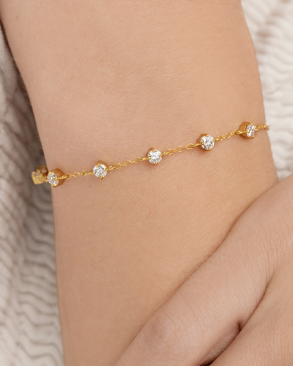 Pearl & Moissanite Bridal Jewellery Set in 18k Gold Vermeil - SJR London Timepiece