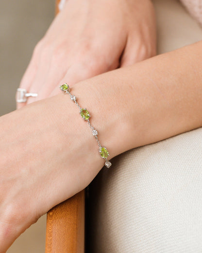 Mini Set 2 - Peridot Jewellery Set in Sterling Silver - SJR London Timepiece