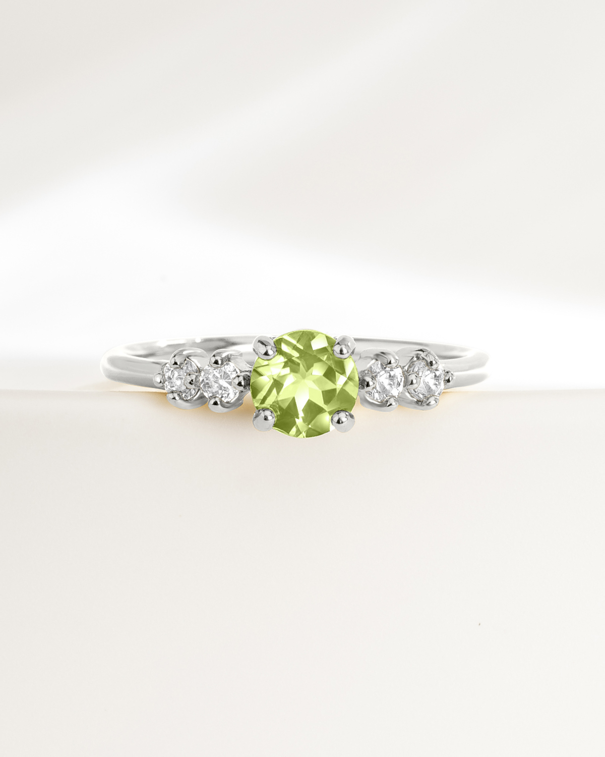 Parure de bijoux quotidiens en argent sterling avec péridot