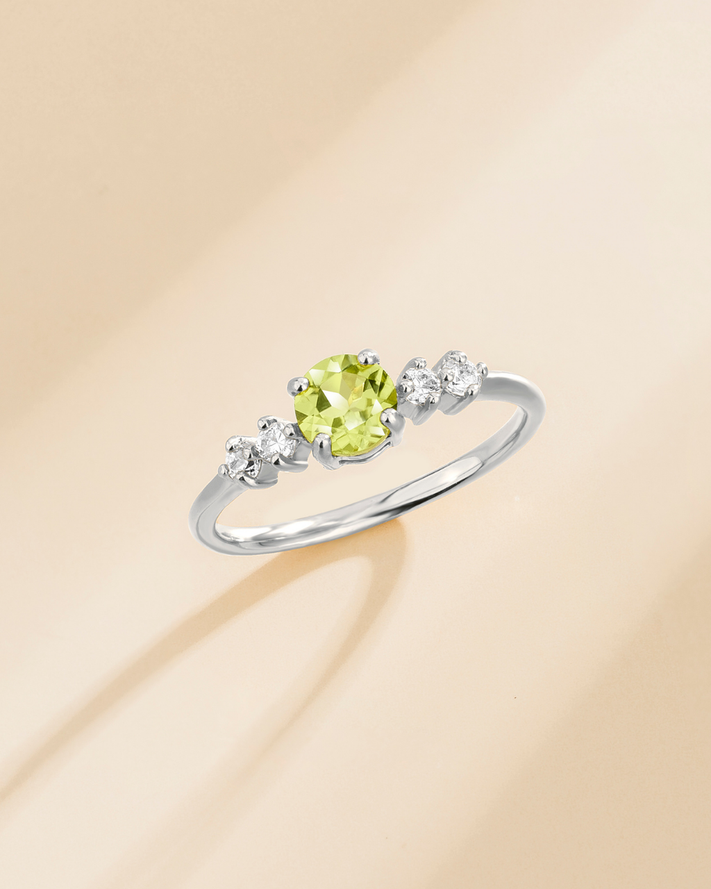 Parure de bijoux quotidiens en argent sterling avec péridot