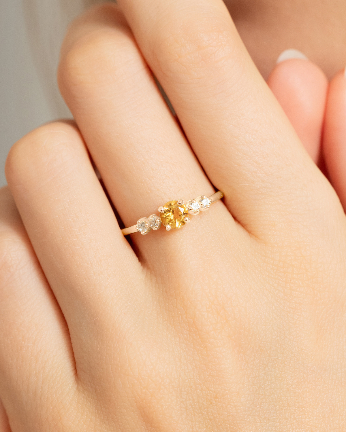 Coffret cadeau de bijoux de tous les jours en argent sterling avec citrine