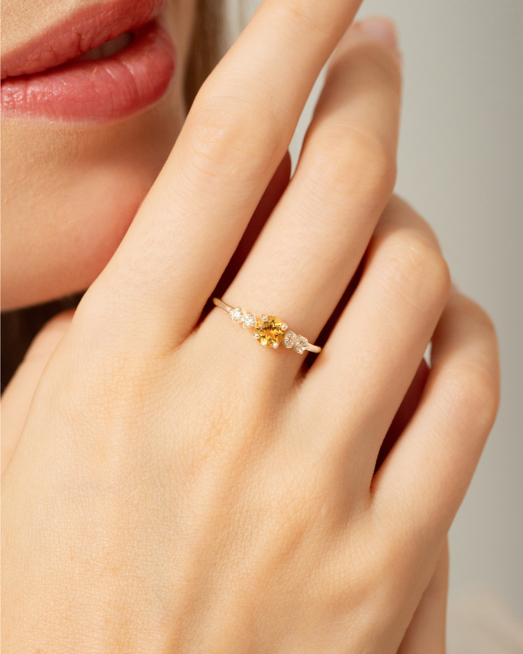 Coffret cadeau de bijoux de tous les jours en argent sterling avec citrine