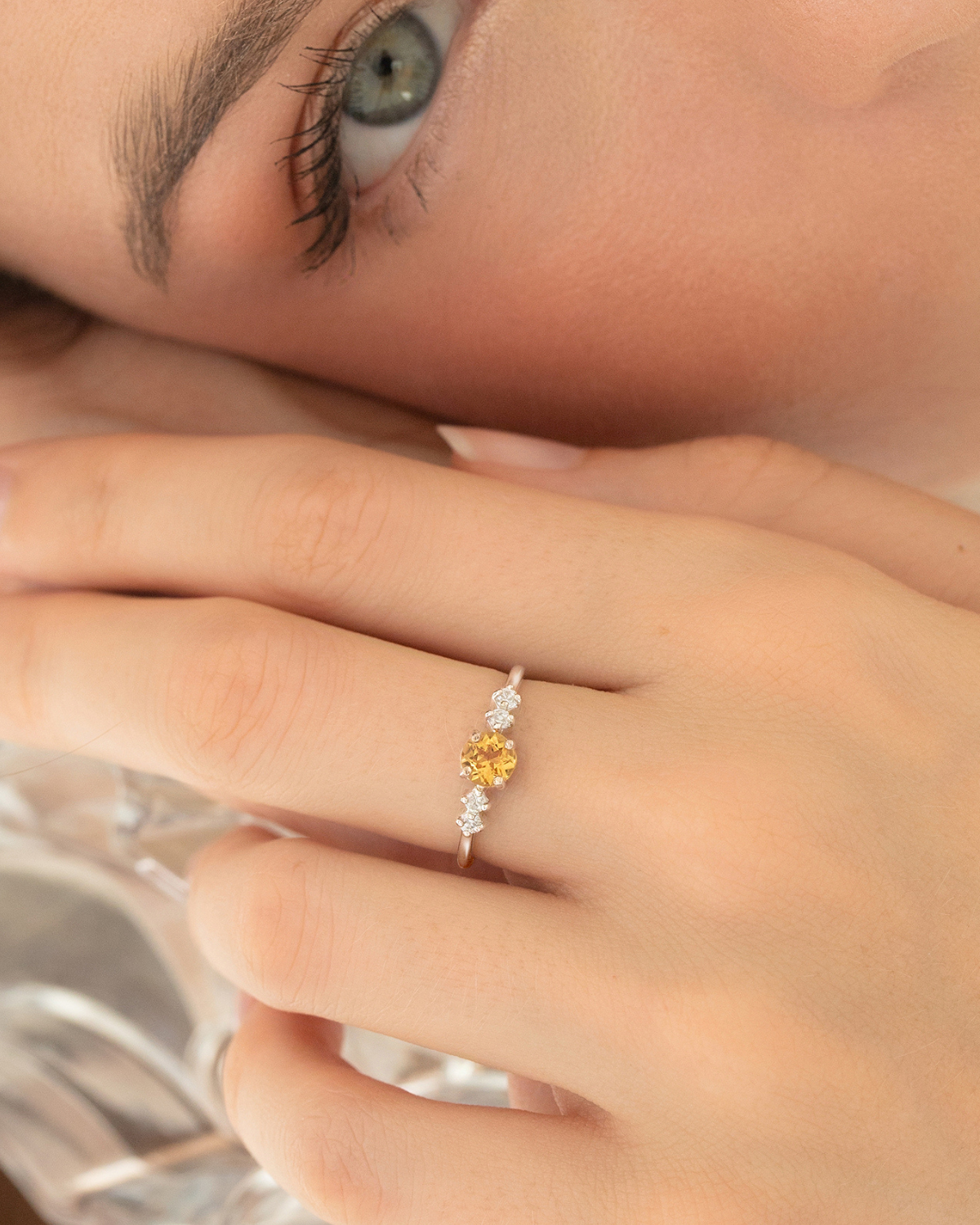 Citrine Everyday Jewellery Gift Set in Sterling Silver - SJR London Timepiece