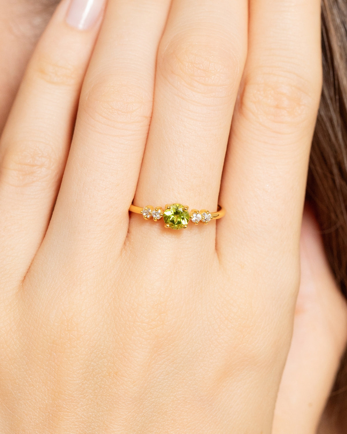 Peridot Everyday Jewellery Gift Set in 18k Gold Vermeil - SJR London Timepiece