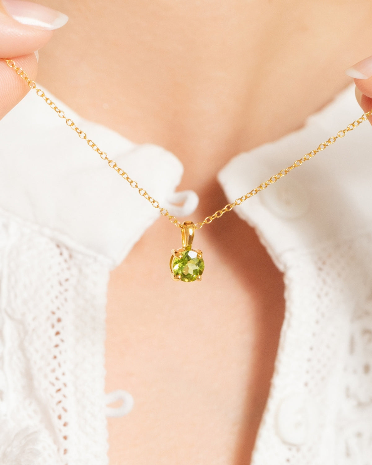 Peridot Everyday Jewellery Gift Set in 18k Gold Vermeil - SJR London Timepiece