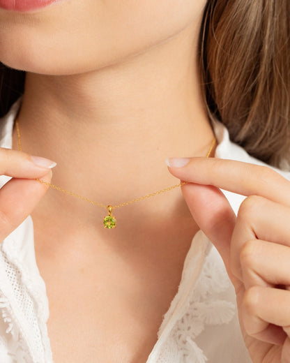 Peridot Everyday Jewellery Gift Set in 18k Gold Vermeil - SJR London Timepiece