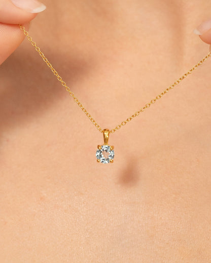 Blue Topaz Everyday Jewellery Gift Set in 18k Gold Vermeil - SJR London Timepiece