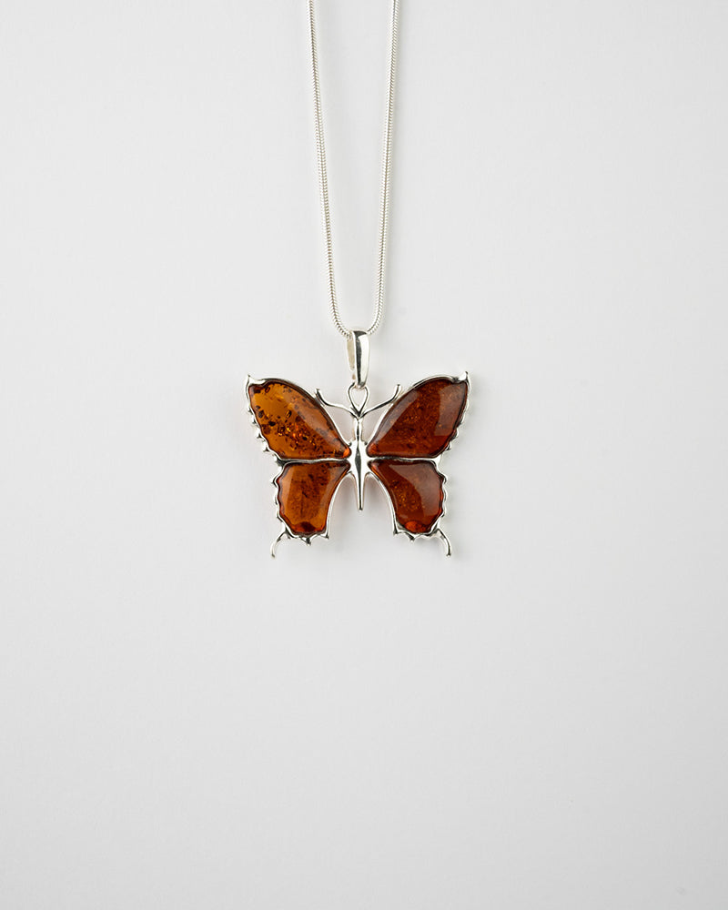 Statement Butterfly Pendant Necklace