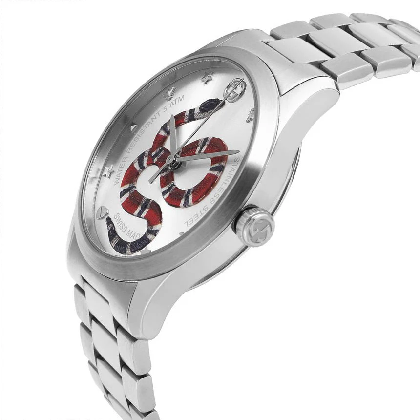 Gucci watch G-Timeless 38MM Snake Motif YA1264076 - SJR London Timepiece