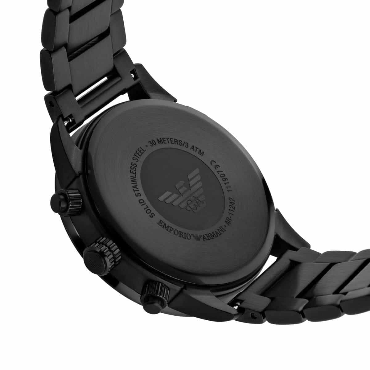 Emporio Armani AR11242 Mario Men's All Black Watch - SJR London Timepiece