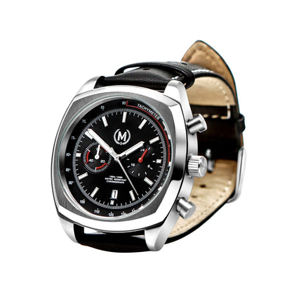 Classic Driver Chronograph, Black Strap (PRE-ORDER NOW) - SJR London Timepiece