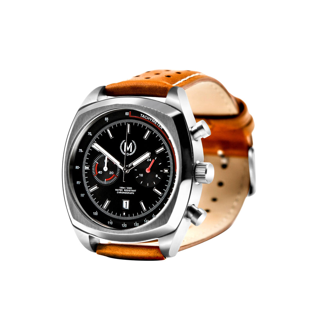 Chronomètre Classic Driver, bracelet marron clair (PRÉCOMMANDER DÈS MAINTENANT)