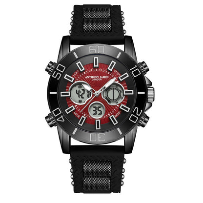 Hand Assembled Anthony James Speedster Red - SJR London Timepiece