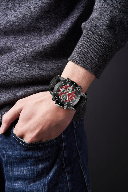 Hand Assembled Anthony James Speedster Red - SJR London Timepiece