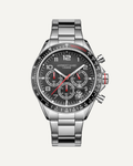 Montre Chronographe Tachymètre Anthony James Édition Limitée Acier Noir Assemblée à la Main